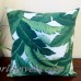 Artisan Pillows Emerald Tropical Palm Leaf Indoor/Outdoor Throw Pillow ARPI1191